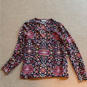 Equipment Multicolor Patterned Blouse